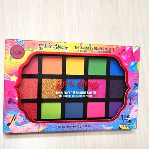 J. Cat Beauty Dia & Noche 💚Peak Time🩵 Eyeshadow Palette 💖💙15 colors 💜🧡 NEW